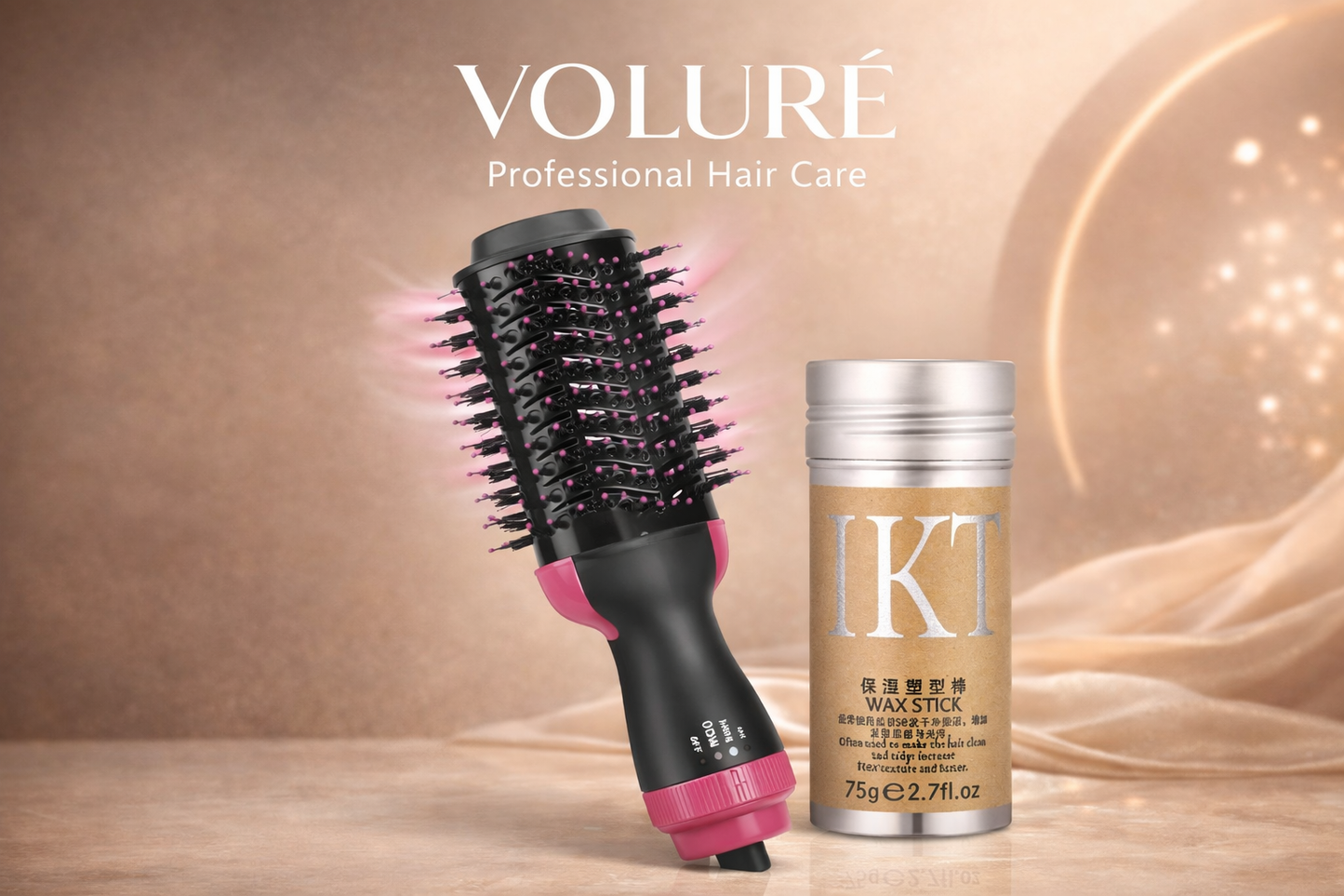 Voluré Brush + Hair Wax